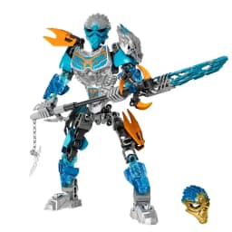 New Bionicle Creature Master of the Golden Mask Building Blocks Fire Uniter Tahu Combined Robot Mech Bricks Toys For Boys Gifts