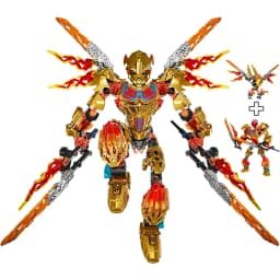 New Bionicle Creature Master of the Golden Mask Building Blocks Fire Uniter Tahu Combined Robot Mech Bricks Toys For Boys Gifts