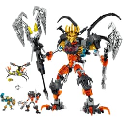 New Bionicle Creature Master of the Golden Mask Building Blocks Fire Uniter Tahu Combined Robot Mech Bricks Toys For Boys Gifts