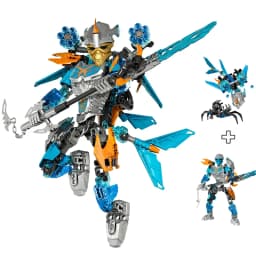 New Bionicle Creature Master of the Golden Mask Building Blocks Fire Uniter Tahu Combined Robot Mech Bricks Toys For Boys Gifts