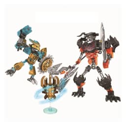 New Bionicle Creature Master of the Golden Mask Building Blocks Fire Uniter Tahu Combined Robot Mech Bricks Toys For Boys Gifts
