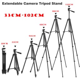 Extendable Phone Tripod Stand Universal Phone Camera Tripod Aluminum Alloy Travel Live Tripods For iPhone Canon Nikon DSLR SLR