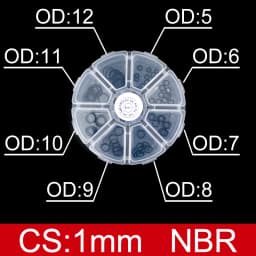 Boxed nitrile silicone rubber O-ring repair kit faucet sealing valve waterproof machine oil-resistant gasket combination kit-.-