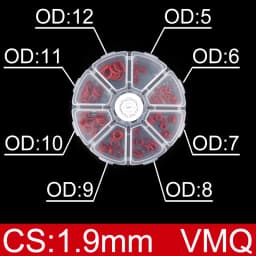 Boxed nitrile silicone rubber O-ring repair kit faucet sealing valve waterproof machine oil-resistant gasket combination kit-.-