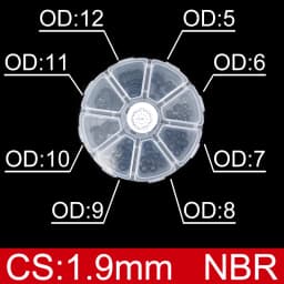 Boxed nitrile silicone rubber O-ring repair kit faucet sealing valve waterproof machine oil-resistant gasket combination kit-.-