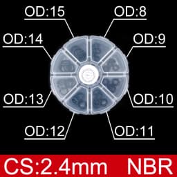Boxed nitrile silicone rubber O-ring repair kit faucet sealing valve waterproof machine oil-resistant gasket combination kit-.-