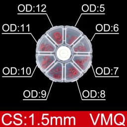 Boxed nitrile silicone rubber O-ring repair kit faucet sealing valve waterproof machine oil-resistant gasket combination kit-.-