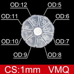 Boxed nitrile silicone rubber O-ring repair kit faucet sealing valve waterproof machine oil-resistant gasket combination kit-.-