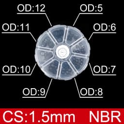 Boxed nitrile silicone rubber O-ring repair kit faucet sealing valve waterproof machine oil-resistant gasket combination kit-.-