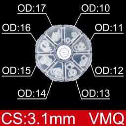 Boxed nitrile silicone rubber O-ring repair kit faucet sealing valve waterproof machine oil-resistant gasket combination kit-.-