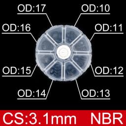 Boxed nitrile silicone rubber O-ring repair kit faucet sealing valve waterproof machine oil-resistant gasket combination kit-.-