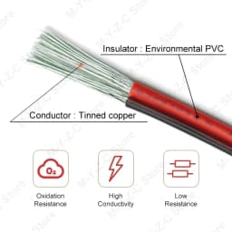 5m-100m 2 Pin Electrical Wires UL2468 28/26/24/22/20/18/16 AWG Red Black Cable Speaker Wire For LED Car Audio 12V JST Connector