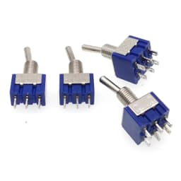 5Pcs Toggle Switch ON-ON/ON-OFF-ON 3/6 Pin 2/3 Position Latching MTS-102 103 202 AC 125V/6A 250V/3A Power Button Switch Car