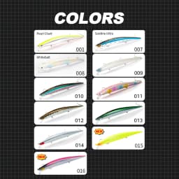 Hunthouse Tide Minnow Flyer Fishing Lure 175mm 31g Long Casting Sinking Hard Bait Pesca Jerkbaits Seabass Pike Tackle