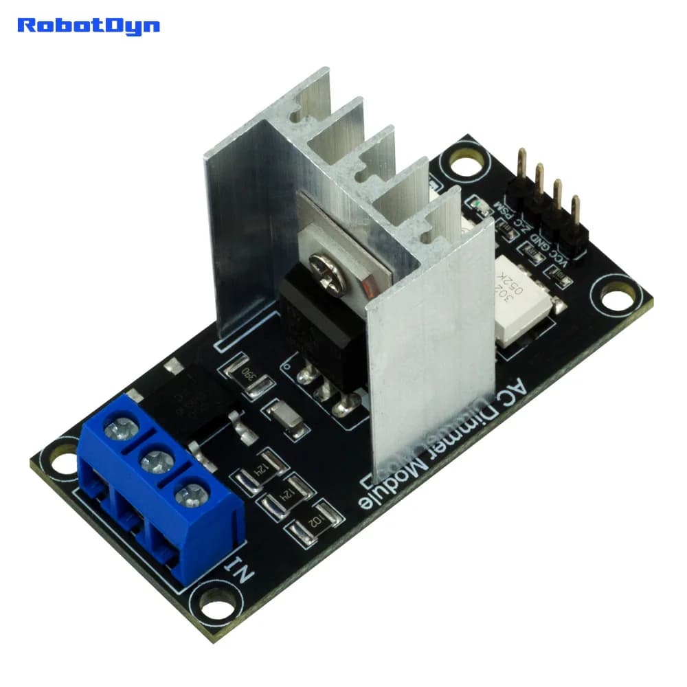 AC Light Lamp Dimming and Motor Dimmer Module, 1 Channel, 3.3V/5V Logic, AC 50/60Hz, 220V/110V - 600V
