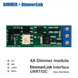 AC Light Lamp Dimming and Motor Dimmer Module, 1 Channel, 3.3V/5V Logic, AC 50/60Hz, 220V/110V - 600V