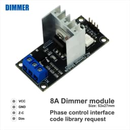 AC Light Lamp Dimming and Motor Dimmer Module, 1 Channel, 3.3V/5V Logic, AC 50/60Hz, 220V/110V - 600V