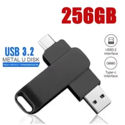 512GB USB 3.2 2 in 1 Flash Drive High Speed Metal Pendrive Waterproof Type C Memory Stick for Phone PC Laptop Data Transfer 2026