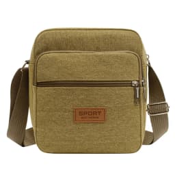 Men's Shoulder Bag Business Leisure Large Capacity Portable Handbag Zipper Multi Layer Waterproof Summer Male's Crossbody Bags