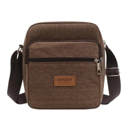 Men's Shoulder Bag Business Leisure Large Capacity Portable Handbag Zipper Multi Layer Waterproof Summer Male's Crossbody Bags