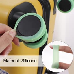 4-20Pcs Luminous Luggage Wheels Protector Silicone Noise Wheels Guard Cover Luggage Accessories Suitcase Wheels Protection Cover