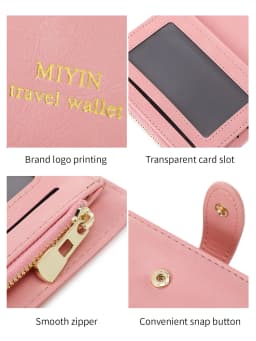 Airplane Pattern Passport Bag Multi Functional ID Card Bank Card RFID Passport Clip PU Leather Wallet Cover Travel Accessories