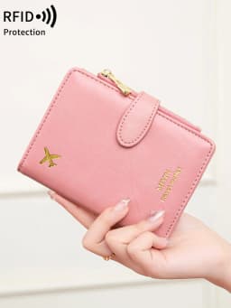 Airplane Pattern Passport Bag Multi Functional ID Card Bank Card RFID Passport Clip PU Leather Wallet Cover Travel Accessories