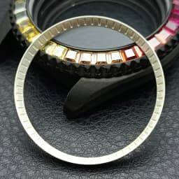 Mod Watch Copper Chapter Ring with NH35 Case Replacement Hard Plastic/Polished Inner Ring Size 30.3 * 27.3mm Watch Accessories