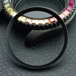 Mod Watch Copper Chapter Ring with NH35 Case Replacement Hard Plastic/Polished Inner Ring Size 30.3 * 27.3mm Watch Accessories