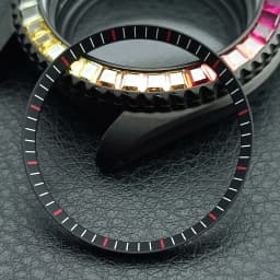 Mod Watch Copper Chapter Ring with NH35 Case Replacement Hard Plastic/Polished Inner Ring Size 30.3 * 27.3mm Watch Accessories