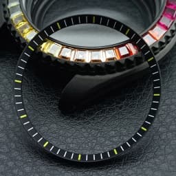 Mod Watch Copper Chapter Ring with NH35 Case Replacement Hard Plastic/Polished Inner Ring Size 30.3 * 27.3mm Watch Accessories