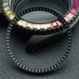 Mod Watch Copper Chapter Ring with NH35 Case Replacement Hard Plastic/Polished Inner Ring Size 30.3 * 27.3mm Watch Accessories