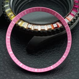 Mod Watch Copper Chapter Ring with NH35 Case Replacement Hard Plastic/Polished Inner Ring Size 30.3 * 27.3mm Watch Accessories