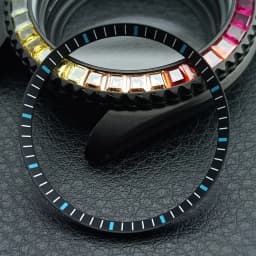 Mod Watch Copper Chapter Ring with NH35 Case Replacement Hard Plastic/Polished Inner Ring Size 30.3 * 27.3mm Watch Accessories