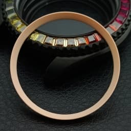 Mod Watch Copper Chapter Ring with NH35 Case Replacement Hard Plastic/Polished Inner Ring Size 30.3 * 27.3mm Watch Accessories
