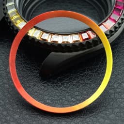 Mod Watch Copper Chapter Ring with NH35 Case Replacement Hard Plastic/Polished Inner Ring Size 30.3 * 27.3mm Watch Accessories