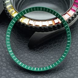 Mod Watch Copper Chapter Ring with NH35 Case Replacement Hard Plastic/Polished Inner Ring Size 30.3 * 27.3mm Watch Accessories