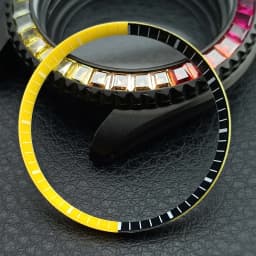Mod Watch Copper Chapter Ring with NH35 Case Replacement Hard Plastic/Polished Inner Ring Size 30.3 * 27.3mm Watch Accessories