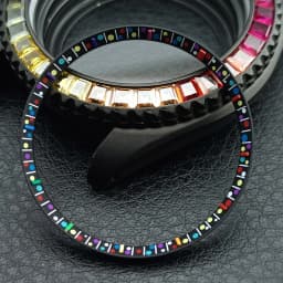 Mod Watch Copper Chapter Ring with NH35 Case Replacement Hard Plastic/Polished Inner Ring Size 30.3 * 27.3mm Watch Accessories