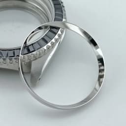 Mod Watch Copper Chapter Ring with NH35 Case Replacement Hard Plastic/Polished Inner Ring Size 30.3 * 27.3mm Watch Accessories