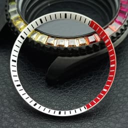 Mod Watch Copper Chapter Ring with NH35 Case Replacement Hard Plastic/Polished Inner Ring Size 30.3 * 27.3mm Watch Accessories