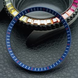 Mod Watch Copper Chapter Ring with NH35 Case Replacement Hard Plastic/Polished Inner Ring Size 30.3 * 27.3mm Watch Accessories