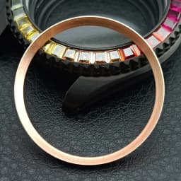 Mod Watch Copper Chapter Ring with NH35 Case Replacement Hard Plastic/Polished Inner Ring Size 30.3 * 27.3mm Watch Accessories