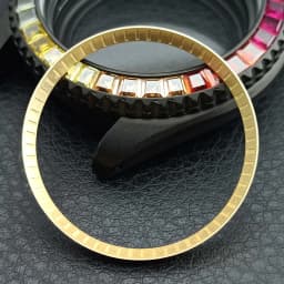 Mod Watch Copper Chapter Ring with NH35 Case Replacement Hard Plastic/Polished Inner Ring Size 30.3 * 27.3mm Watch Accessories
