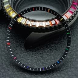 Mod Watch Copper Chapter Ring with NH35 Case Replacement Hard Plastic/Polished Inner Ring Size 30.3 * 27.3mm Watch Accessories