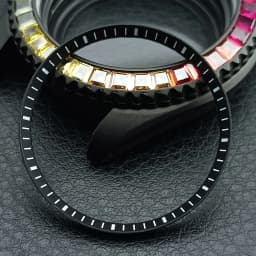 Mod Watch Copper Chapter Ring with NH35 Case Replacement Hard Plastic/Polished Inner Ring Size 30.3 * 27.3mm Watch Accessories