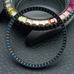 Mod Watch Copper Chapter Ring with NH35 Case Replacement Hard Plastic/Polished Inner Ring Size 30.3 * 27.3mm Watch Accessories