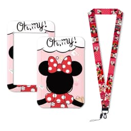 Mickey Mouse Lanyards Keychain Animated Cute Badge Holder ID Credit Card Pass Hang Rope Lanyard for Keys Accessories Gifts