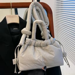 NamcheBarwa Puffer Tote Bag Designer Padded Women Shoulder Bags Nylon Down Cotton Crossbody Bag Mini Lady Handbags 2026 Trend