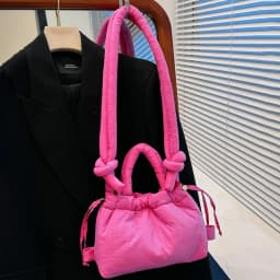 NamcheBarwa Puffer Tote Bag Designer Padded Women Shoulder Bags Nylon Down Cotton Crossbody Bag Mini Lady Handbags 2026 Trend